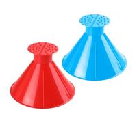 Copbopwn 2Pcs Ice Scraper for Car Windscreen Funnel Car Ice Scraper Car Window Scraper Round Cone Ice Scrapers Magical Car Ice Scraper Car Scraper Windscreen Scraper for Car Bus Truck SUV Van