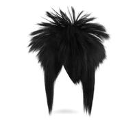 Copbopwn 80s Punk Long Mullet Wig for Adult Cosplay Halloween ，Black