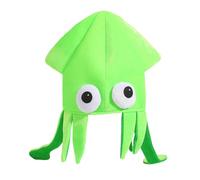 Copbopwn Playful Squid Hat Funny Party Hats Soft Breathable Fabric Octopus Hats for Costume Party Cute Sea Creature Headwear Themed Event Dressing Up Props Fish Hat Silly Hats for Adults