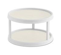Copco 5254628 Non-Skid 2 Tier Turntable, Plastic, Cream