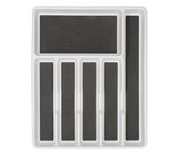 Copco Basics Non-Slip Cutlery Tray Grey & White