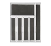 Copco Drawer Organiser with Six Sections in White Copco White