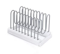 Copco Expandable Lid Organiser, Pot Lid Organiser for Cabinets and Pantry, Kitchen Organiser with 8 Adjustable Compartments