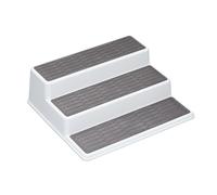 Copco Three Tier Cupboard Shelf Organiser, 25cm in White Copco White