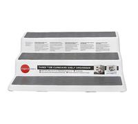 Copco Polypropylene 3-Tier 26 x 23 x 8.5cm Canned Food Organiser - White - Plastic - Kitchen Organisers
