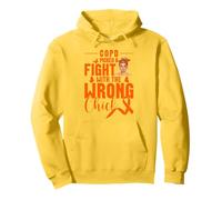 COPD Awareness Fight Wrong Chick Warrior COPD Pullover Hoodie