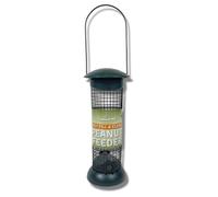 Copdock Mill Easy Fill & Clean Peanut Feeder - Secure Small Bird Feeder Station With Large Hanger - Feeders Suitable For Peanut Kernels,Black