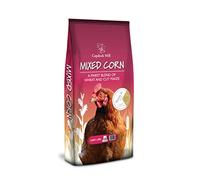 Copdock Mill Mixed Corn Chicken Feed with Verm-X 20kg - Chicken Food Made with Wheat & Maize - Verm-X Herbal Chicken Wormer - Suitable for Poultry, Ducks, Geese & Bantams