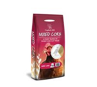 Copdock Mill Mixed Corn Chicken Feed with Verm-X 5kg - Chicken Food Made with Wheat & Maize - Verm-X Herbal Chicken Wormer - Suitable for Poultry, Ducks, Geese & Bantams