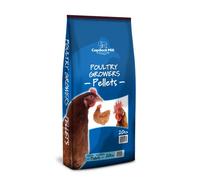 Copdock Mill Poultry Growers Pellets 20kg - Chicken Feed to Support Growth from Chick to Adult - Suitable for Chickens 6 Weeks Old - High Protein Chicken Food