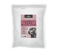 Copdock Mill Rabbits ears for dogs Natural dog treats with Fur 1Kg Bulk bag (Aprox 85 ears) Improves dental hygiene and the overall health of your dog