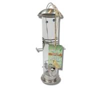 Copdock Mill Stainless Steel Heavy Duty Bird Seed Feeder - Weather Resistant Bird Feeder - Suitable for Seed & Grain Mix