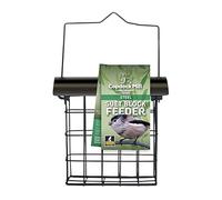 Copdock Mill Steel Suet Block Wild Bird Feeder - Secure Small Bird Feeder Station With Large Hanger - Feeders Suitable For Suet Cakes