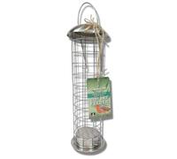 Copdock Mill Suet Ball Wild Bird Feeder - Stainless Steel Heavy Duty - Weather Resistant Small Bird Feeder Station - Suitable For Up To 6 Suet Balls