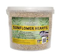 Copdock Mill Sunflower Hearts Bird Food 3.2kg / 5L Tub - No Mess Sunflower Hearts for Wild Birds - Bird Seed Suitable for Sunflower Seeds Feeders & Bird Tables