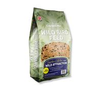 Copdock Mill Wild Bird Seed 2.5kg, Signature Collection Wild Attraction - All Year-Round Bird Food - 100% Natural Ingredients with Peanuts for Wild Bird - Suitable for All Wild Bird Species