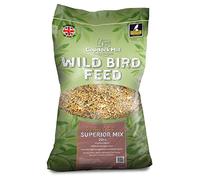 Copdock Mill Wild Bird Seed Superior Mix 20kg - All Year-Round Bird Seeds for Small Garden Birds - 100% Natural Nutritional Feed with Black Sunflower and Nyjer Seeds