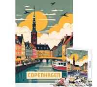 Copenhagen 1000 Piece Jigsaw Puzzles Strengthen Cognitive Ability And Skill Soothing Serene Leisure Play (38x52cm)