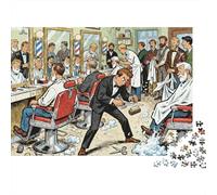 Copenhagen Barber Straight Razor Hone Wooden Jigsaw Puzzle Waterproof 1000 Piece Puzzles for Adults Gifts Impossible Educational Games