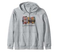 Copenhagen Denmark Sketch Souvenir/Copenhagen Zip Hoodie