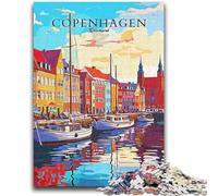 Copenhagen Denmark Travel Jigsaws 1000 Pieces for Adults, Toys Educational Games Stress Relieving Secret Santa Gifts for And Age 14 1000pcs(50x75cm)