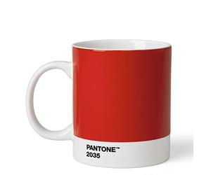 Copenhagen Design 101032035 PANTONE Mug, coffee/tea cup, fine china (ceramic), 375 ml, red, 2035 C, Porcelain, One size
