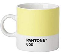 Copenhagen Design PANTONE Espresso, small coffee cup, fine china (ceramic), 120 ml, light yellow, 600 C, Porcelain, one size