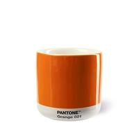 Copenhagen design Pantone Latte Cup - Double Wall Thermo - Cappuccino Handleless Mug - 7.44oz/220ml, Orange 021