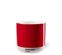 Copenhagen design Pantone Latte Cup - Double Wall Thermo - Cappuccino Handleless Mug - 7.44oz/220ml, Red 2035