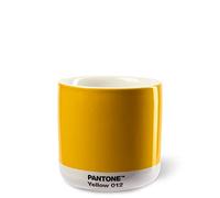 Copenhagen design Pantone Latte Cup - Double Wall Thermo - Cappuccino Handleless Mug - 7.44oz/220ml, Yellow 012