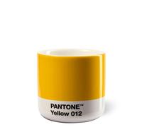 Copenhagen design Pantone Macchiato Cup - Handleless Porcelain Ceramic Coffee Mug - 3.34oz/100ml, Yellow 012