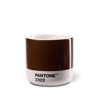 Copenhagen design Pantone Macchiato Cup - Handleless Porcelain Ceramic Coffee mug - 3.34oz/100ml, Brown 2322