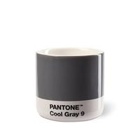 Copenhagen design Pantone Macchiato Cup - Handleless Porcelain Ceramic Coffee mug - 3.34oz/100ml, Cool Grey 9