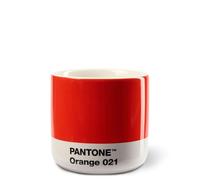 Copenhagen design Pantone Macchiato Cup - Handleless Porcelain Ceramic Coffee mug - 3.34oz/100ml, Orange 021