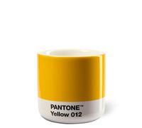 Copenhagen design Pantone Macchiato Cup - Handleless Porcelain Ceramic Coffee Mug - 3.34oz/100ml, Yellow 012