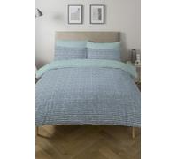 Copenhagen Home Arri Ocean Blue Reversible Duvet Cover and Pillowcase Set - Single