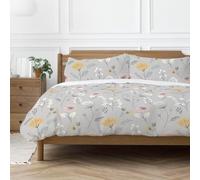 Copenhagen Home Olia Duvet Cover Set Scandi Floral Silver (Single)