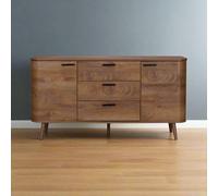 Copenhagen Large Sideboard Dark Brown 2 Doors 4 Shelves 3 Drawers