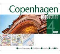 Copenhagen PopOut Map - pocket size, pop up map of Copenhagen city centre