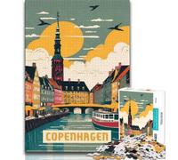 Copenhagen Puzzles for Teenagers Teens 1000pc Puzzle,Family Game Stress Reliever Difficult Challenge Secret Santa Gifts 75x50cm