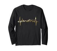 Copenhagen Skyline Heartbeat Denmark Heart I Love København Long Sleeve T-Shirt