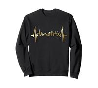 Copenhagen Skyline Heartbeat Denmark Heart I Love København Sweatshirt