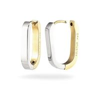COPENHAGEN STUDIOS Creole Bold Set - Elegant Women's Earrings Made of Polished Stainless Steel - Clasp - Waterproof and Skin-Friendly, Mittel, Metal, No Gemstone