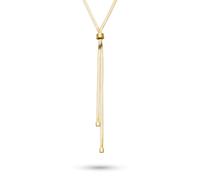 Copenhagen STUDIOS Women's Y Necklace Stainless Steel with Slider | Waterproof, skin-friendly, length 80 cm, suitable for everyday use