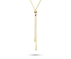 Copenhagen STUDIOS Women's Y Necklace Stainless Steel with Slider | Waterproof, skin-friendly, length 80 cm, suitable for everyday use
