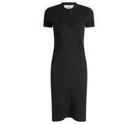 Coperni Women's C-Logo Gathered Mini Dress Black