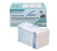 COPERTINA Self Seal Sterilization Pouches with Dual Indicators for Dental Tools by VASTMED | Autoclave Sterilizer Bags Pouch for Tools (200, 2.25x4")