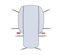 Copertura antineve per auto - Protezione invernale impermeabile e resistente ai raggi UV con protezione completa, Copertura antigelo per veicolo per stoccaggio all'aperto, Design portatile con vestibi