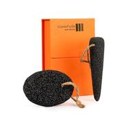 CopesFuda Natural Volcanic Pumice Stone for Feet & Hands. Foot Scrubber for Dead Skin Remover & Deep Cleansing, Cone Shape Stone for Hard-to-Reach Areas Corn Removal, 2 Pcs, Ready-to-Gift Design