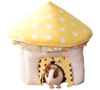 Copfeu Guinea Pig Hideout, Mushroom Shaped Guinea Pig Tunnel, Guinea Pig Cage Accessories for Guinea Pig, Bunny, Hamster, Chinchilla, Ferret, Rabbit and Other Small Pets (Medium)